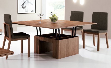 Mesa de centro elevable ideal para sorprender a tus amigos en las fiestas.